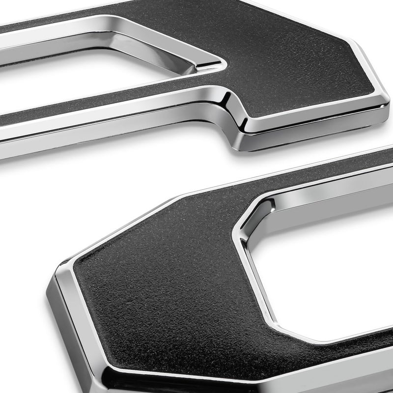 EyeCatcher PRO Premium Tailgate Letter Inserts Compatible with 2016-2023 Tacoma (Charcoal and Chrome) - Image 1